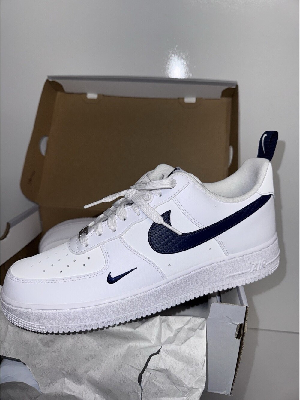 DS Airforce 1 '07 Tech Ess white/midnight navy-white IR5599 Size Men’s 11.5 NEW
